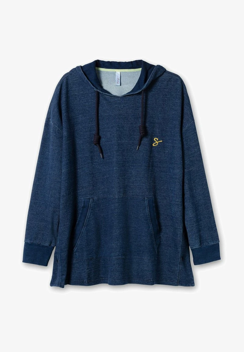 Sheego Kapuzenpullover - Dark Blue Denim 7 Sheego Kapuzenpullover - Dark Blue Denim – Bild 5