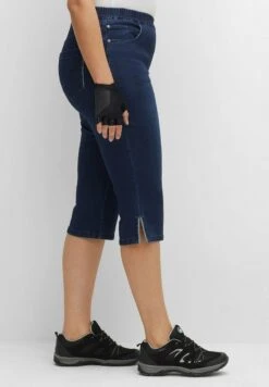 Sheego FAHRRAD - Jeans Shorts - Dark Blue Denim -Sheego c27fc5228ab44baa93f2a50d11ecb0f6