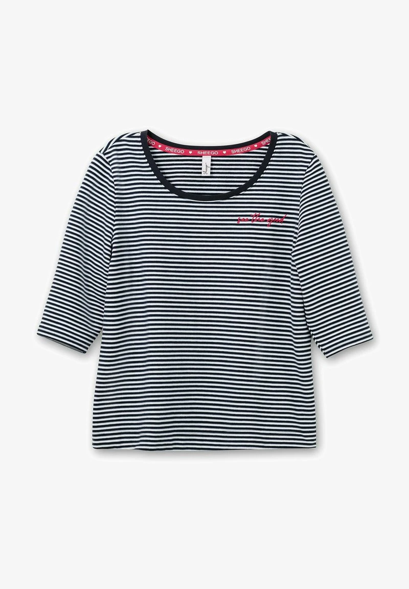 Sheego Sweatshirt - Nachtblau Gestreift 7 Sheego Sweatshirt - Nachtblau Gestreift – Bild 5