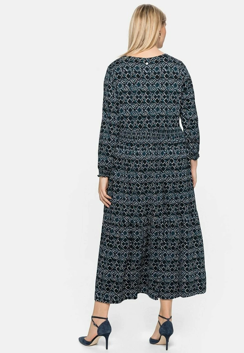 Sheego Blusenkleid - Marine Bedruckt 5 Sheego Blusenkleid - Marine Bedruckt – Bild 3