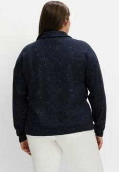 Sheego Sweatshirt - Nachtblau Weiß -Sheego c3c9540be2a44842a1c36deadde130df