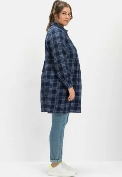Sheego Blusenkleid - Nachtblau Kariert -Sheego c4dfa4ddb38344a5b858d419cabe1230