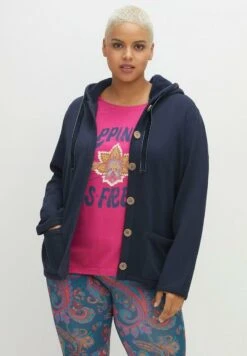 Sheego Sweatjacke - Nachtblau
