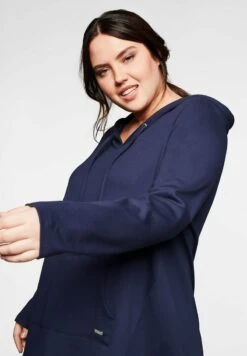 Sheego Sweatshirt - Marine -Sheego c8b777847ca14c23b5be08d2f55c7a92