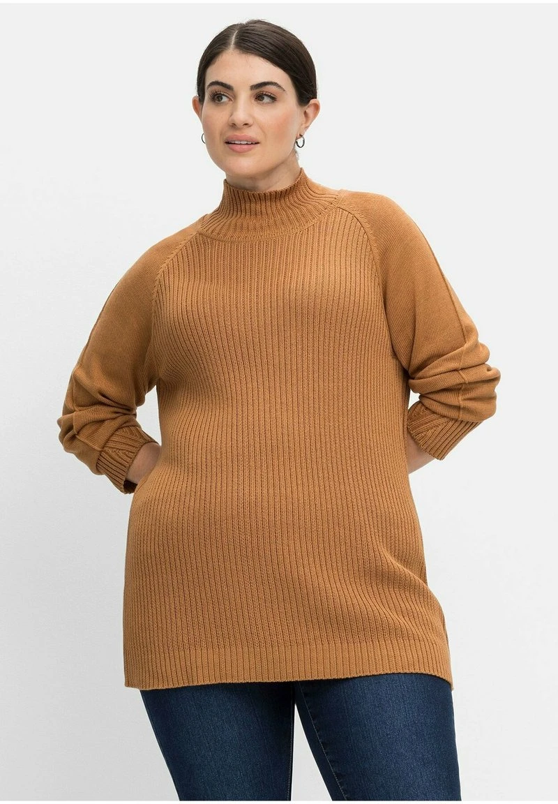 Sheego Strickpullover - Hellbraun 3 Sheego Strickpullover - Hellbraun