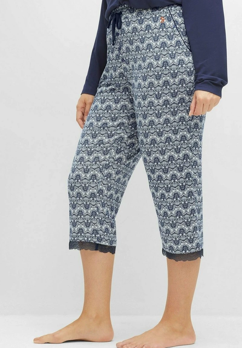 Sheego Nachtwäsche Hose - Marine Bedruckt 6 Sheego Nachtwäsche Hose - Marine Bedruckt – Bild 4