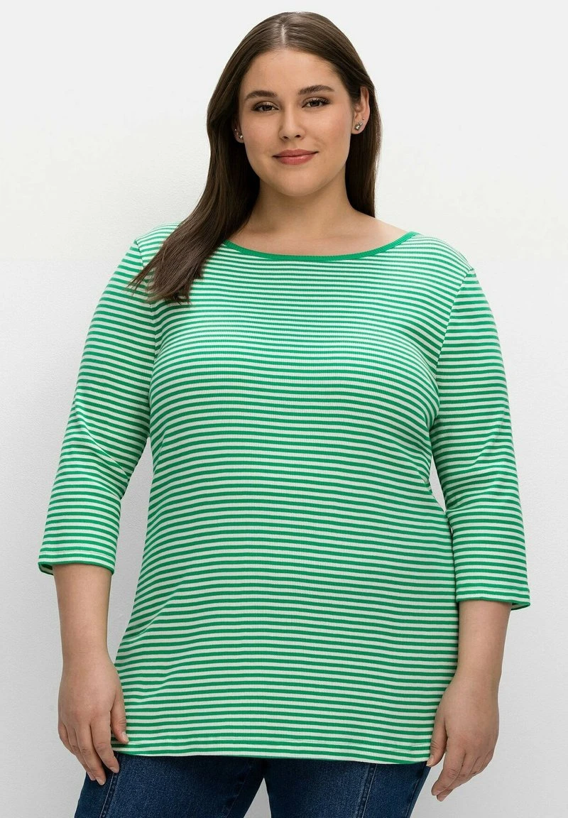 Sheego Langarmshirt - Blattgrün 3 Sheego Langarmshirt - Blattgrün