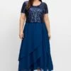 Sheego Ballkleid - Blau