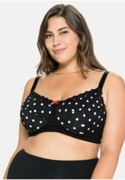 Sheego Bügel BH - Schwarz Bedruckt