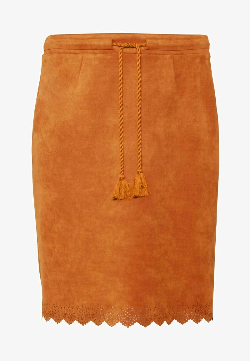 Sheego Bleistiftrock - Karamell 8 Sheego Bleistiftrock - Karamell – Bild 6