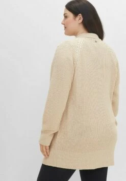 Sheego Strickjacke - Ecru Meliert -Sheego ccbc7a6be7af4680a854190b6092596b