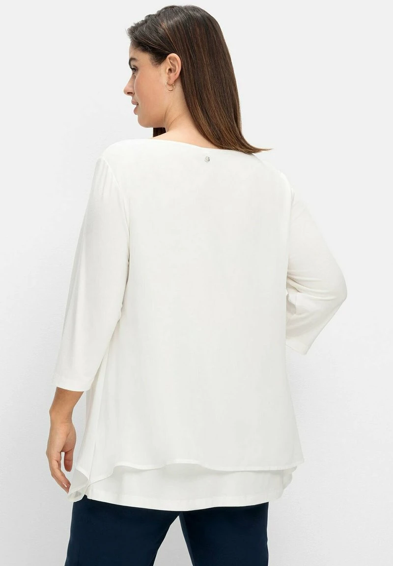 Sheego Langarmshirt - Offwhite 5 Sheego Langarmshirt - Offwhite – Bild 3