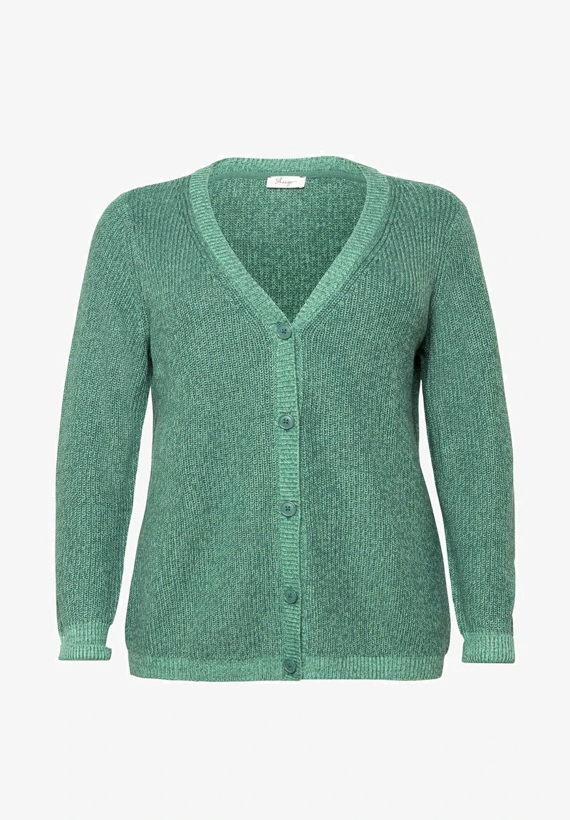 Sheego Strickjacke - Opalgrün 7 Sheego Strickjacke - Opalgrün – Bild 5