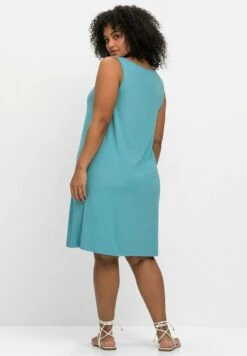 Sheego Jerseykleid - Türkis -Sheego cdeb8268b78943268c6436193a862847