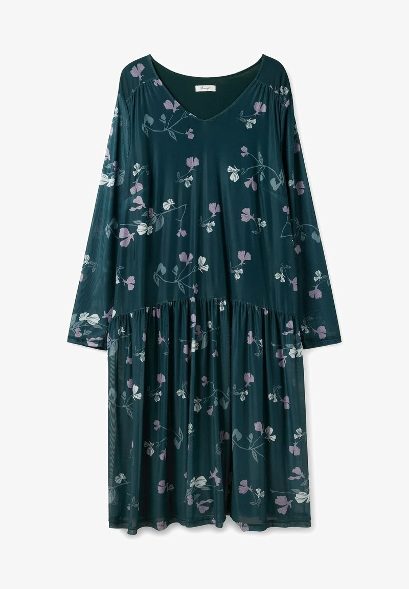 Sheego Jerseykleid - Tiefgrün Bedruckt 5 Sheego Jerseykleid - Tiefgrün Bedruckt – Bild 3