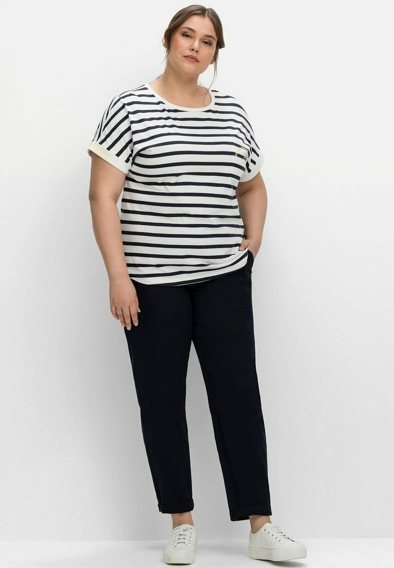 Sheego RINGEL - T-Shirt Print - Weiß/nachtblau 4 Sheego RINGEL - T-Shirt Print - Weiß/nachtblau – Bild 2