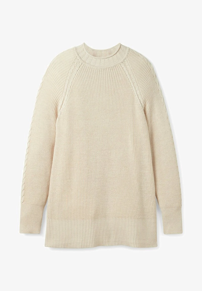 Sheego Strickpullover - Ecru Meliert 7 Sheego Strickpullover - Ecru Meliert – Bild 5