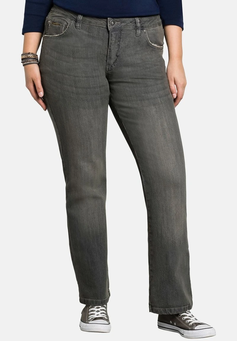 Sheego Flared Jeans - Grey Denim 3 Sheego Flared Jeans - Grey Denim