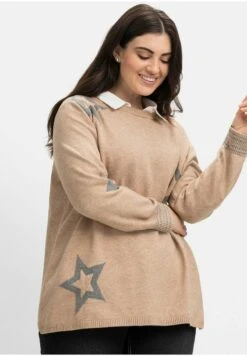 Sheego Strickpullover - Beigefarben Meliert 13 Sheego Strickpullover - Beigefarben Meliert -Sheego d14693bf4d544a82b31368999546e1ba 1