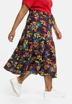 Sheego A-Linien-Rock - Marine Bedruckt -Sheego d24569cc152c41ecaef77a4bb0380a72