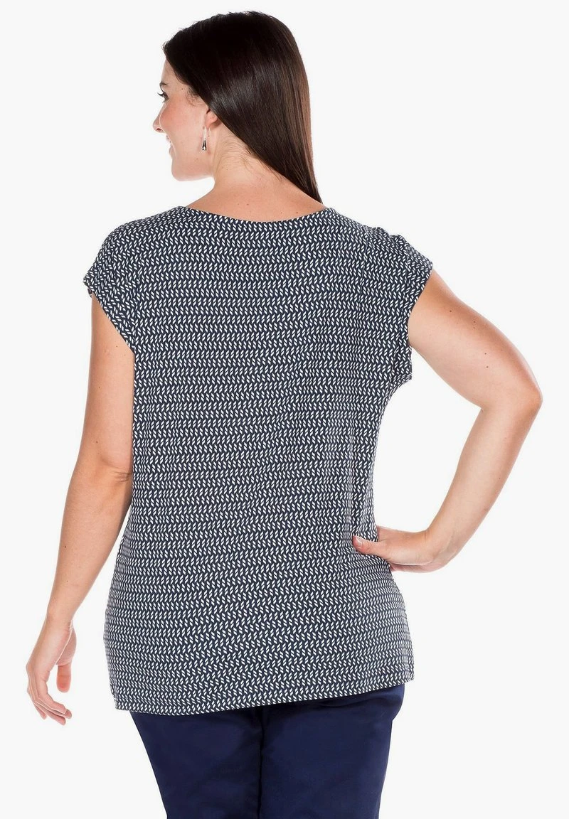 Sheego T-Shirt Print - Marine-weiß 5 Sheego T-Shirt Print - Marine-weiß – Bild 3