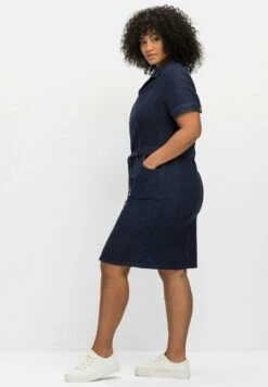 Sheego Jeanskleid - Dark Blue Denim 11 Sheego Jeanskleid - Dark Blue Denim -Sheego d3ac56c0955a408aacd9a3b8b8c2ce96
