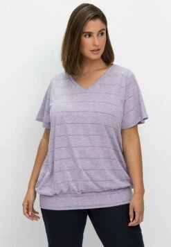 Sheego T-Shirt Print - Hellflieder Meliert -Sheego d401d0bf7bc2489ba84fddcf76f469b4 1