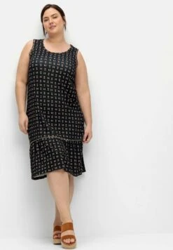 Sheego Jerseykleid - Nachtblau Gemustert -Sheego d426d60eca1040daac986963c5db8e49 1