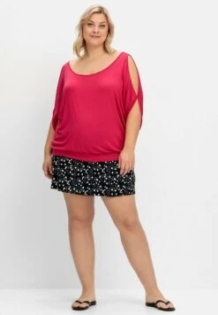 Sheego Minirock - Schwarz Gepunktet -Sheego d65769712f0940efa4733ee25ec90c77