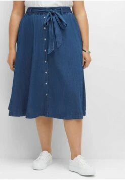 Sheego A-Linien-Rock - Blue Denim -Sheego d658e8ac3d624cd7bb4d4c6528fcdc6d 1