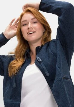 Sheego Sweatjacke - Nachtblau Meliert 11 Sheego Sweatjacke - Nachtblau Meliert -Sheego d70c41525da445b5ab6dc30091cf0aed