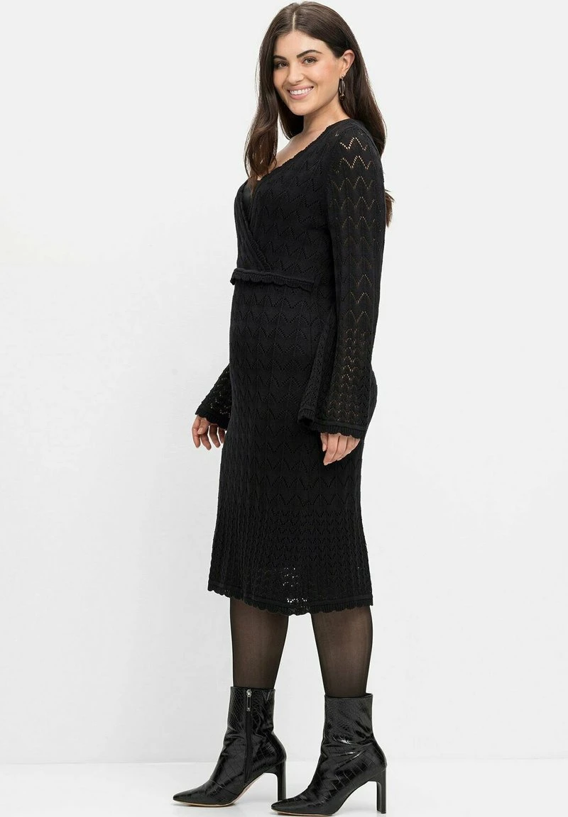 Sheego Etuikleid - Schwarz 4 Sheego Etuikleid - Schwarz – Bild 2