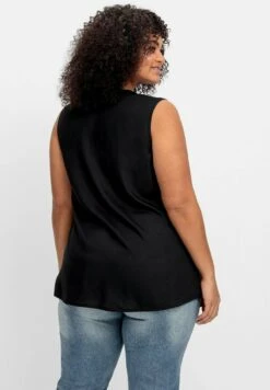 Sheego WEB - Bluse - Schwarz -Sheego d7a33abc30b94066beb4d3930621a4f5