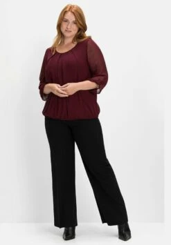 Sheego Bluse - Weinrot 9 Sheego Bluse - Weinrot -Sheego d7af48c9d98f495c9301ebab7c550830
