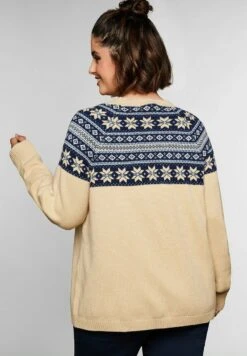 Sheego Strickjacke - Hellbeigefarben 10 Sheego Strickjacke - Hellbeigefarben -Sheego d7f31c5a36b742f2bf387cc0c32c62a9