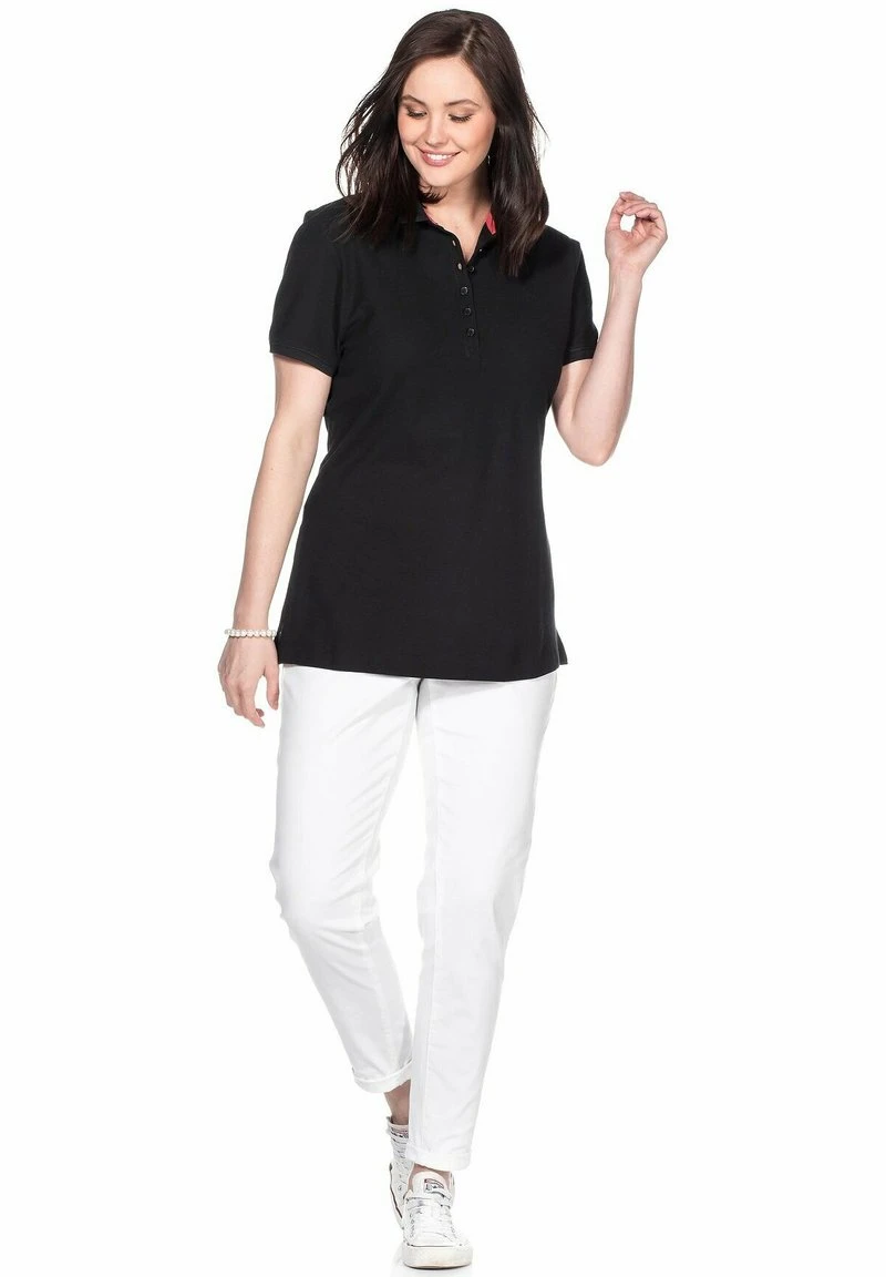 Sheego Poloshirt - Schwarz 4 Sheego Poloshirt - Schwarz – Bild 2