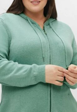 Sheego Strickjacke - Salbeigrün Meliert 11 Sheego Strickjacke - Salbeigrün Meliert -Sheego d9118d8e7b884a54a1e189a80310df35