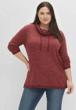 Sheego Strickpullover - Weinrot -Sheego da5dcdb601fd4ea4a27012e805183618 1