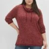 Sheego Strickpullover - Weinrot -Sheego da5dcdb601fd4ea4a27012e805183618
