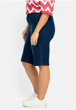 Sheego BERMUDAS - Jeans Shorts - Dark Blue Denim -Sheego db225429fbbe4213b7553b076deb4752