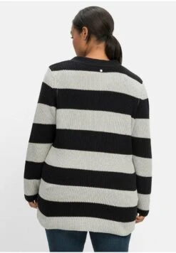 Sheego Strickjacke - Schwarz Hellgrau -Sheego dbeb0c783fe7463b82ff32b90b0a548b