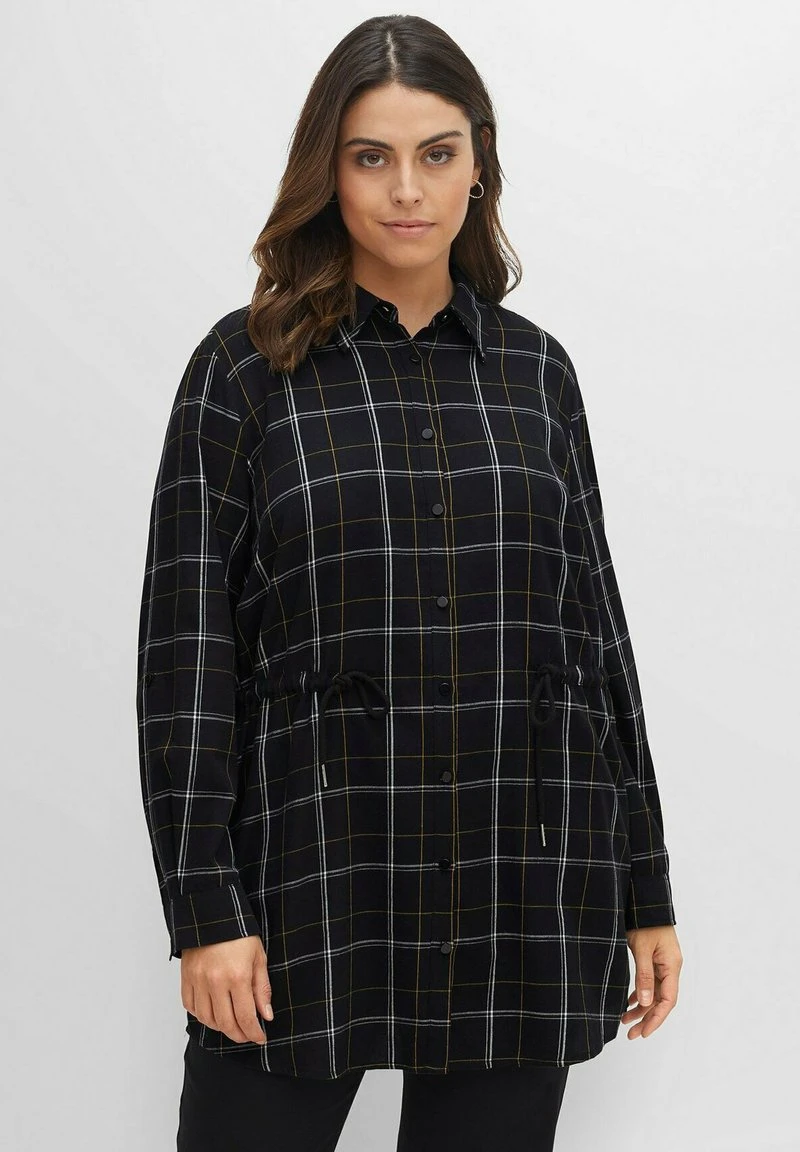 Sheego Hemdbluse - Schwarz Gemustert 8 Sheego Hemdbluse - Schwarz Gemustert – Bild 6