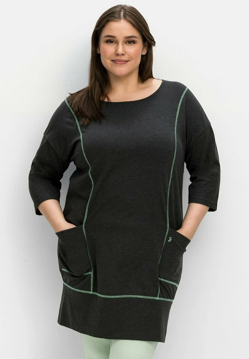 Sheego RELAX - Jerseykleid - Anthrazit Meliert 3 Sheego RELAX - Jerseykleid - Anthrazit Meliert