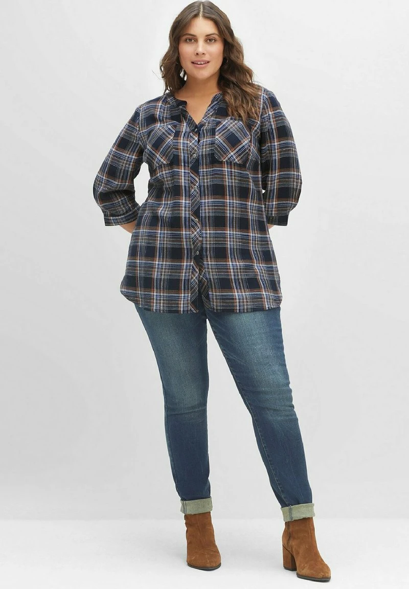 Sheego Bluse - Nachtblauoffwhite 4 Sheego Bluse - Nachtblauoffwhite – Bild 2