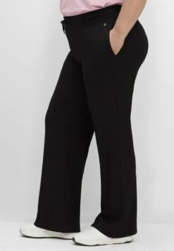 Sheego PALAZZO - Jogginghose - Schwarz -Sheego e036a04061d84f0eb3c98cd127c4fc87