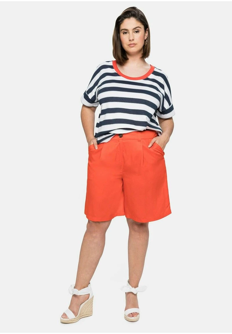 Sheego Shorts - Rotorange 4 Sheego Shorts - Rotorange – Bild 2