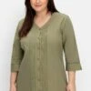 Sheego Bluse - Khaki