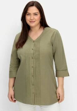 Sheego Bluse - Khaki
