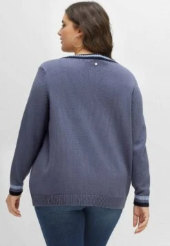 Sheego Strickpullover - Indigo 10 Sheego Strickpullover - Indigo -Sheego e0d62539b19b417993f1a134e74962bc
