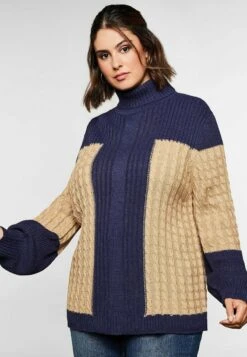 Sheego Strickpullover - Nachtlila